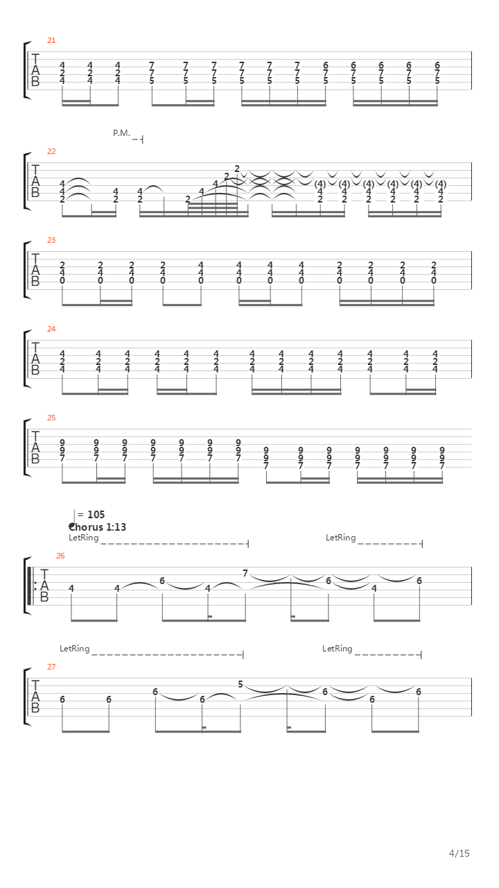 Percees De Lumiere吉他谱