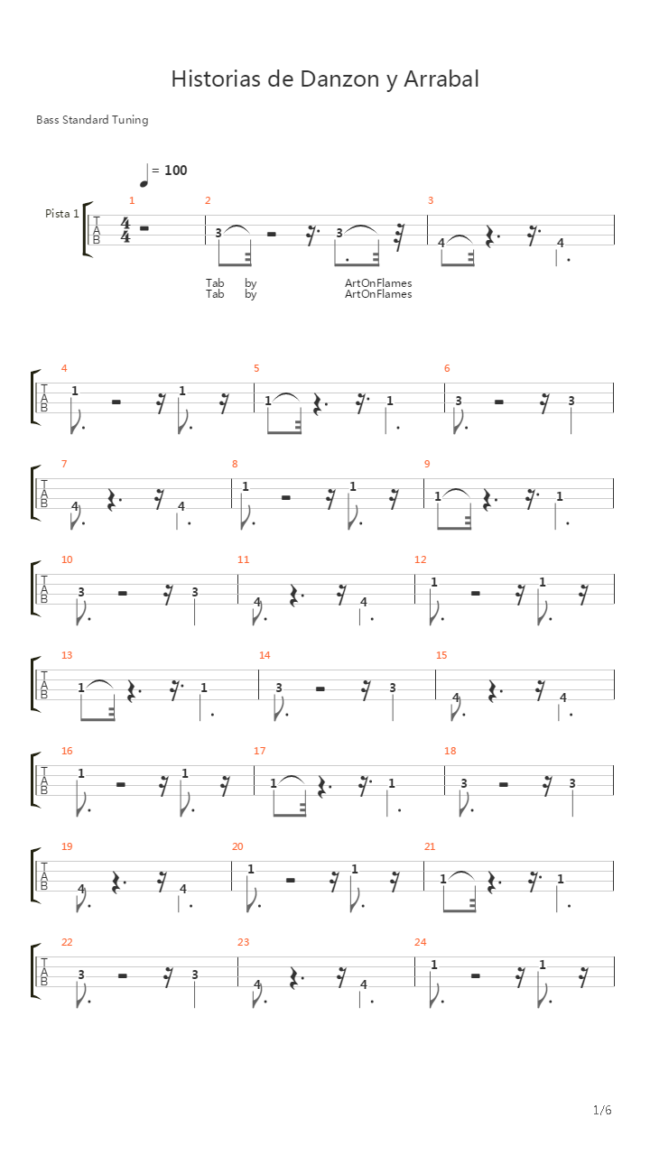Historias De Danzon Y Arrabal吉他谱
