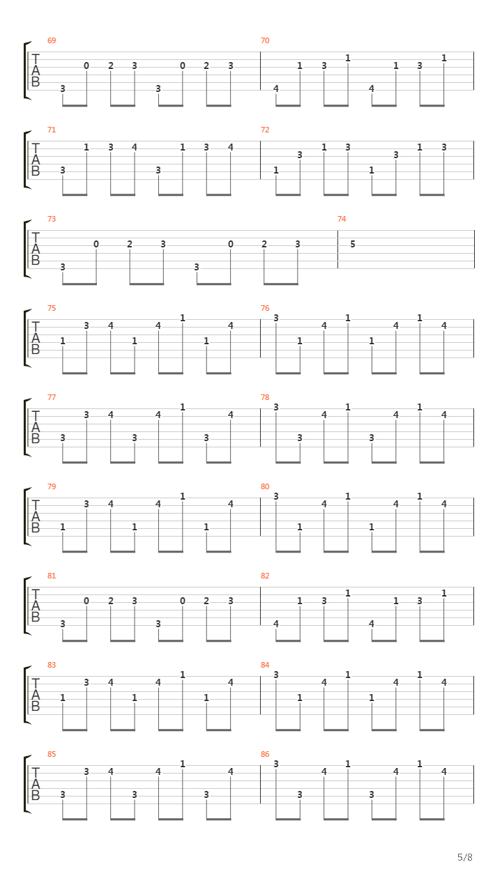 Early Mourning吉他谱