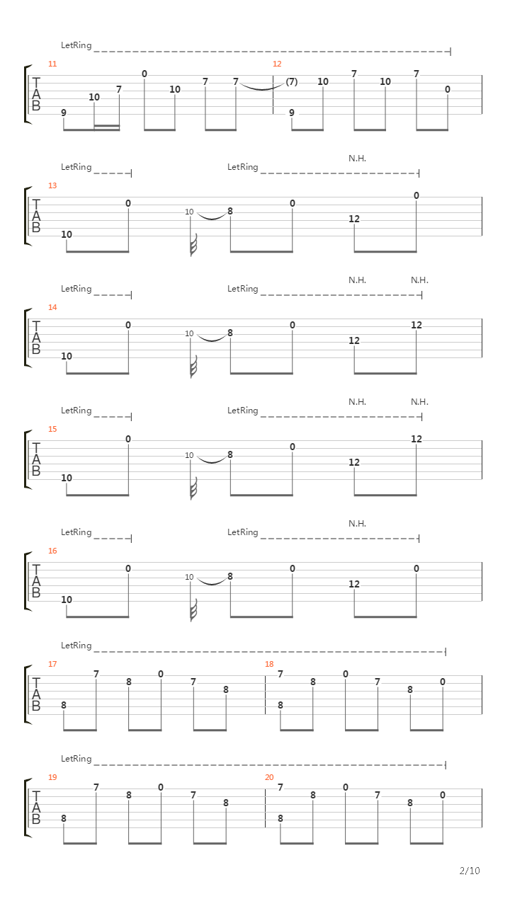 Western吉他谱