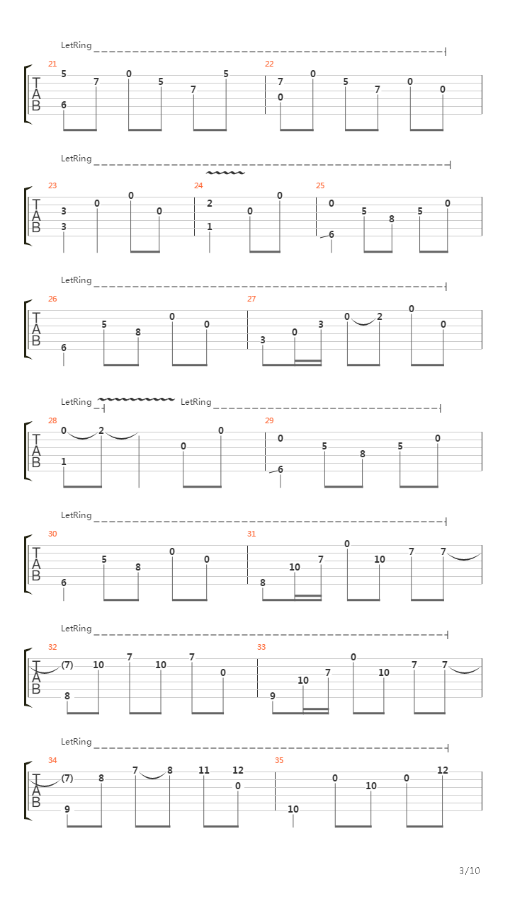 Western吉他谱