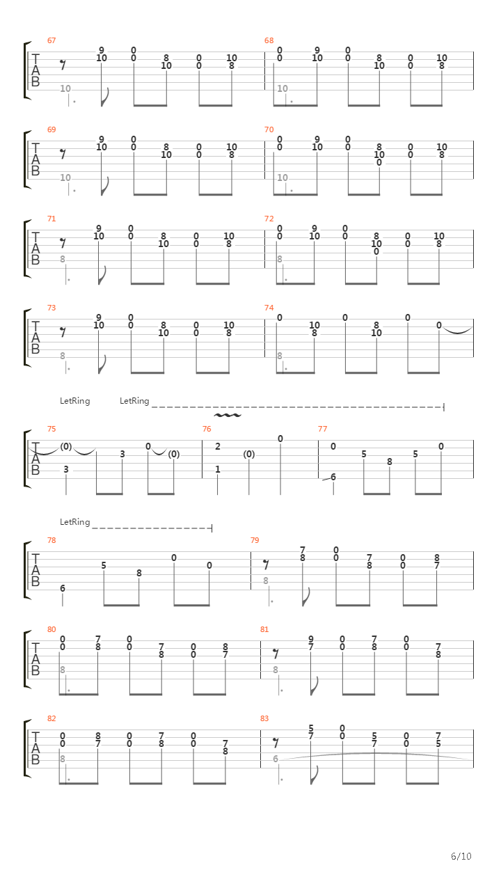 Western吉他谱