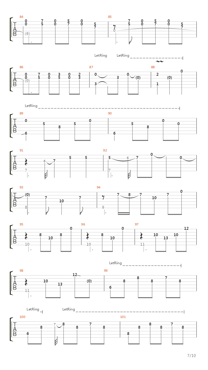 Western吉他谱