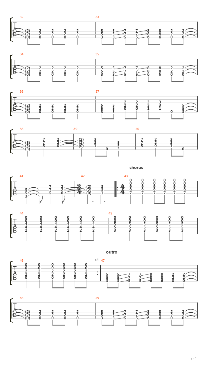 Lesson Learned吉他谱