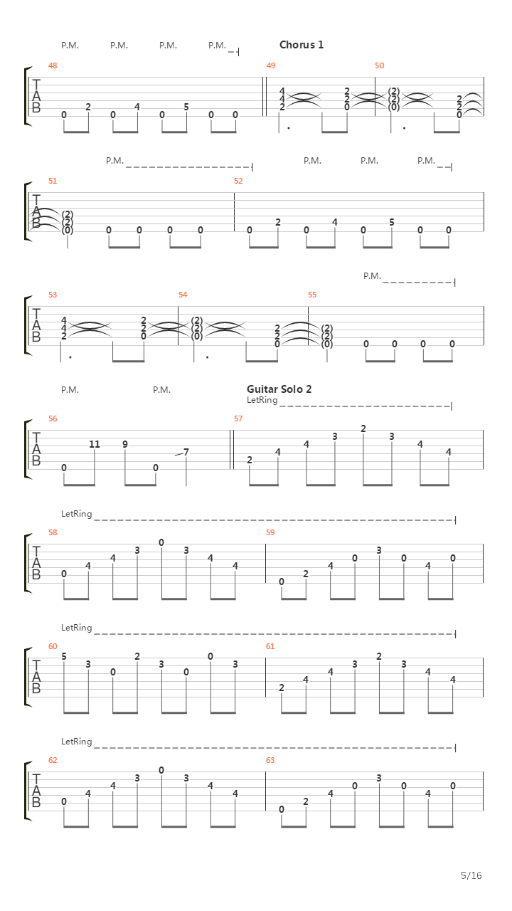 A Song For The Hopeless吉他谱