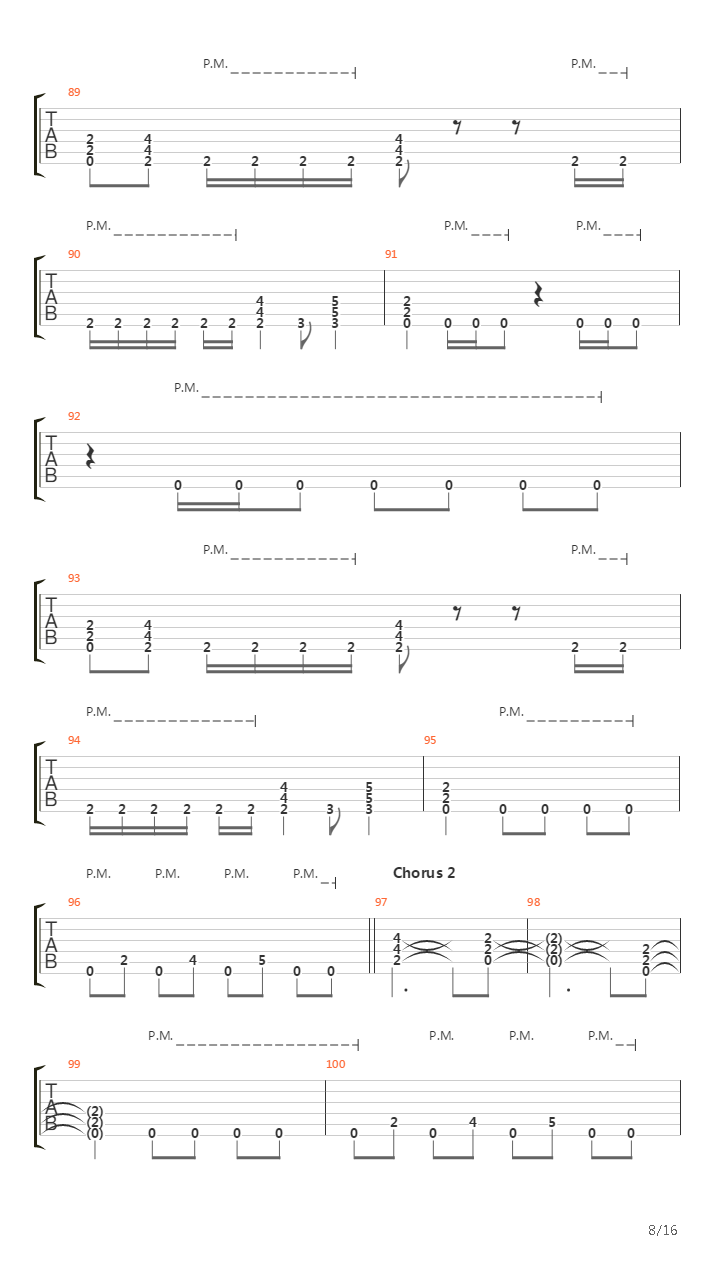 A Song For The Hopeless吉他谱