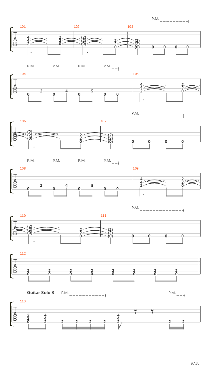 A Song For The Hopeless吉他谱