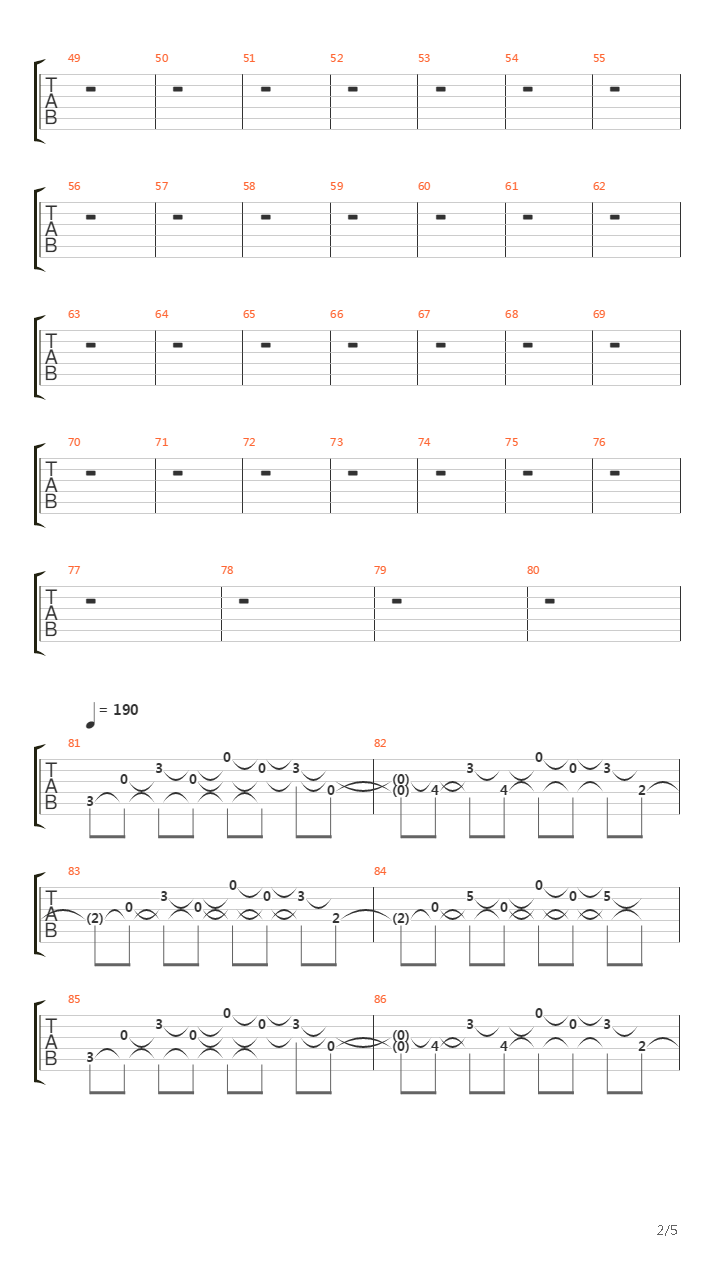 Six吉他谱