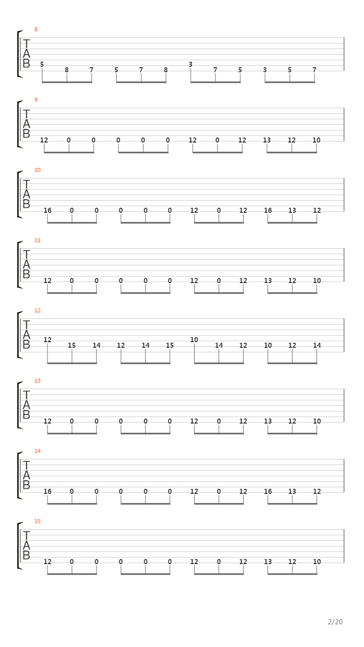Across The Folded Line吉他谱