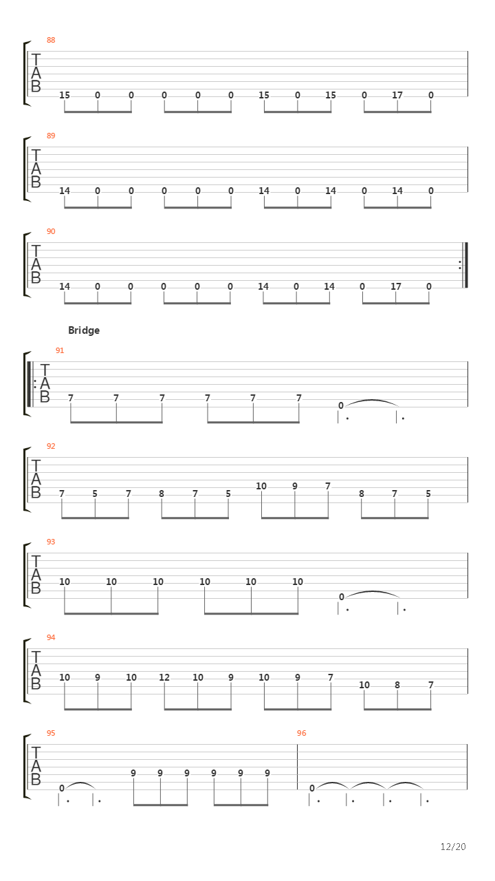 Across The Folded Line吉他谱