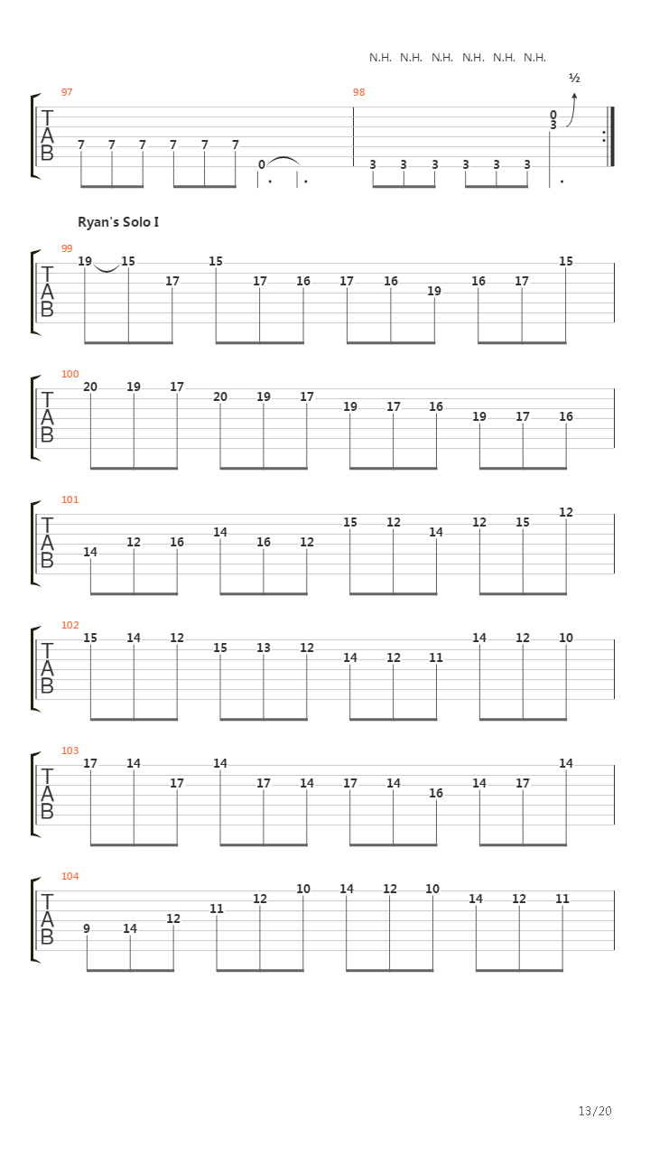 Across The Folded Line吉他谱