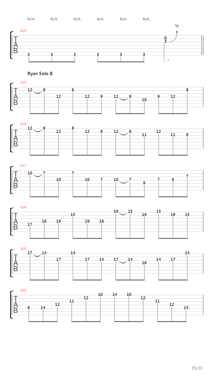 Across The Folded Line吉他谱