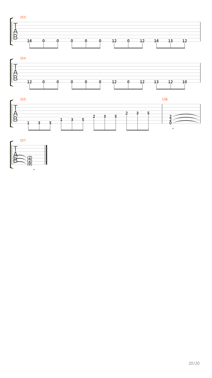 Across The Folded Line吉他谱