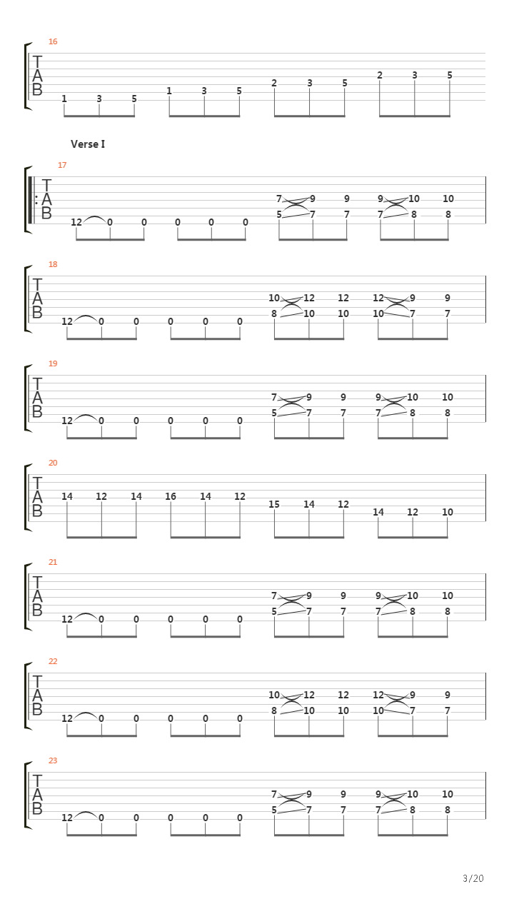 Across The Folded Line吉他谱