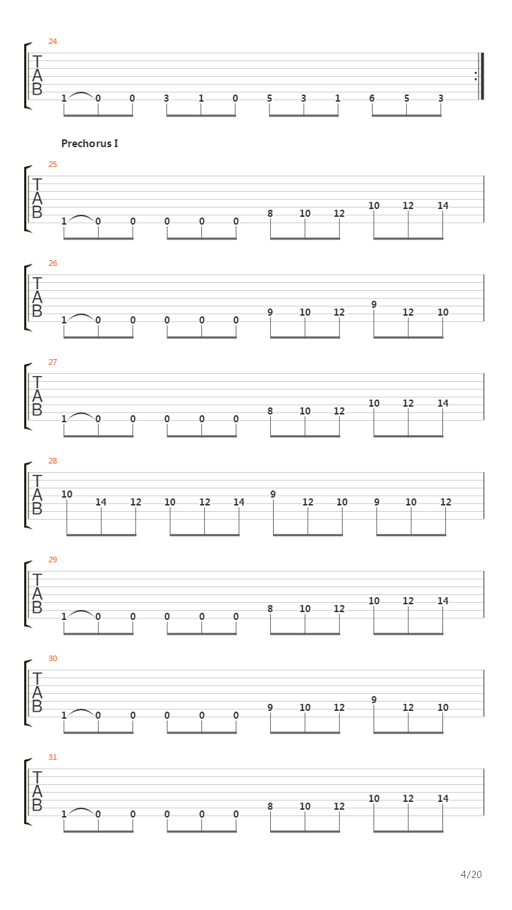 Across The Folded Line吉他谱