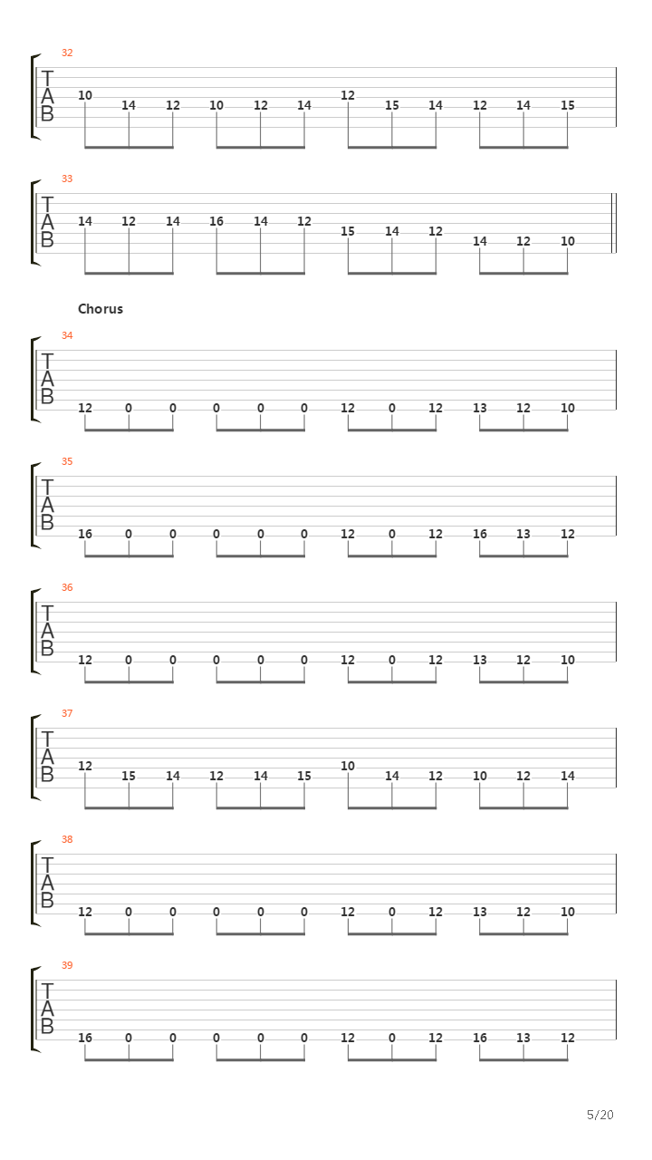 Across The Folded Line吉他谱