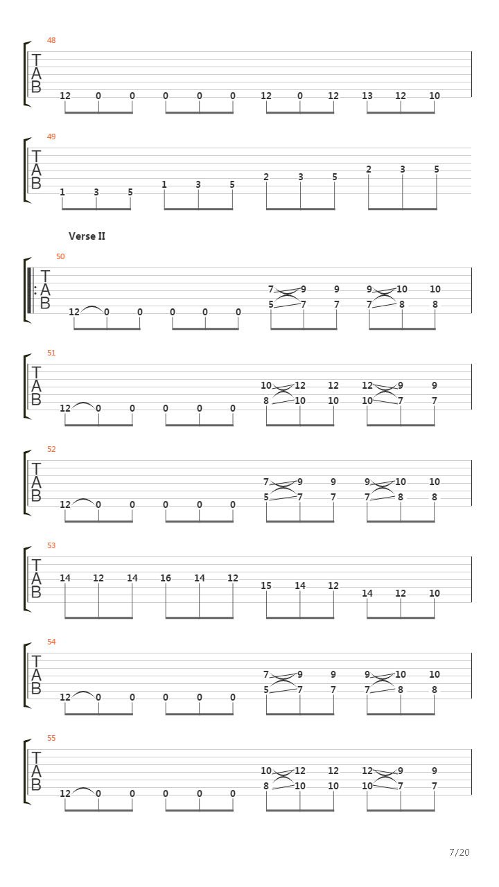 Across The Folded Line吉他谱