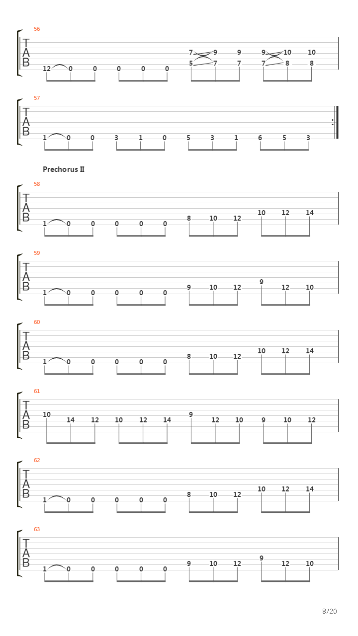 Across The Folded Line吉他谱