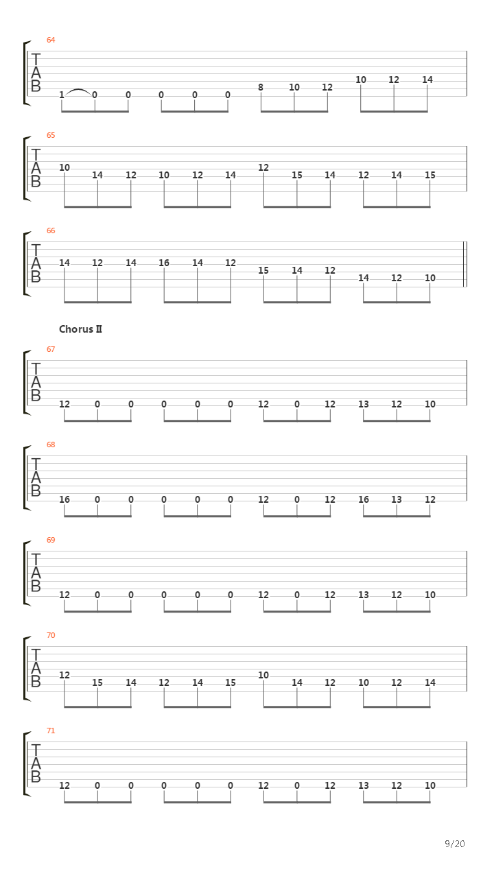 Across The Folded Line吉他谱