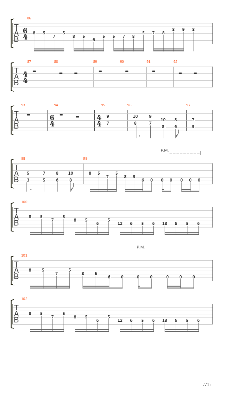 Threshold Of Perception吉他谱