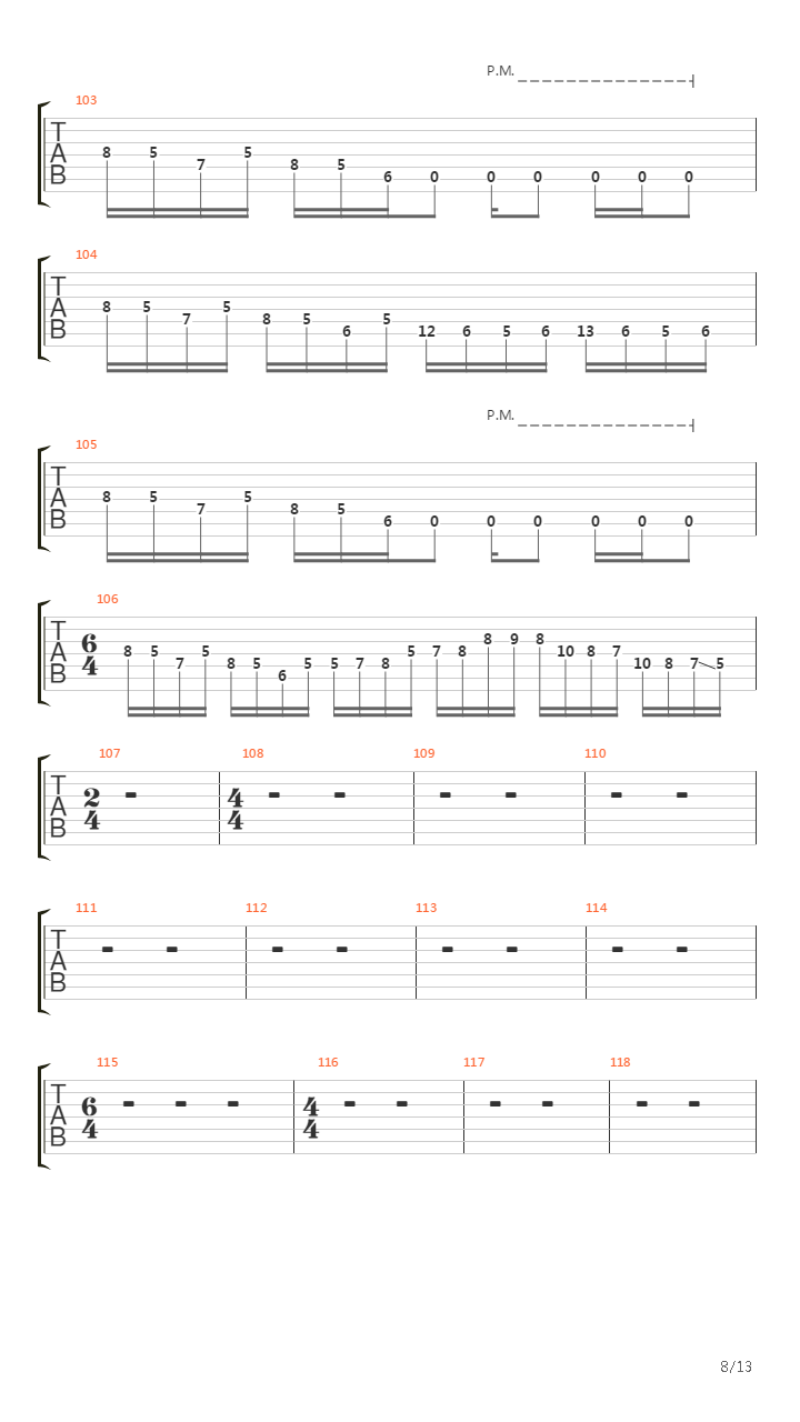 Threshold Of Perception吉他谱