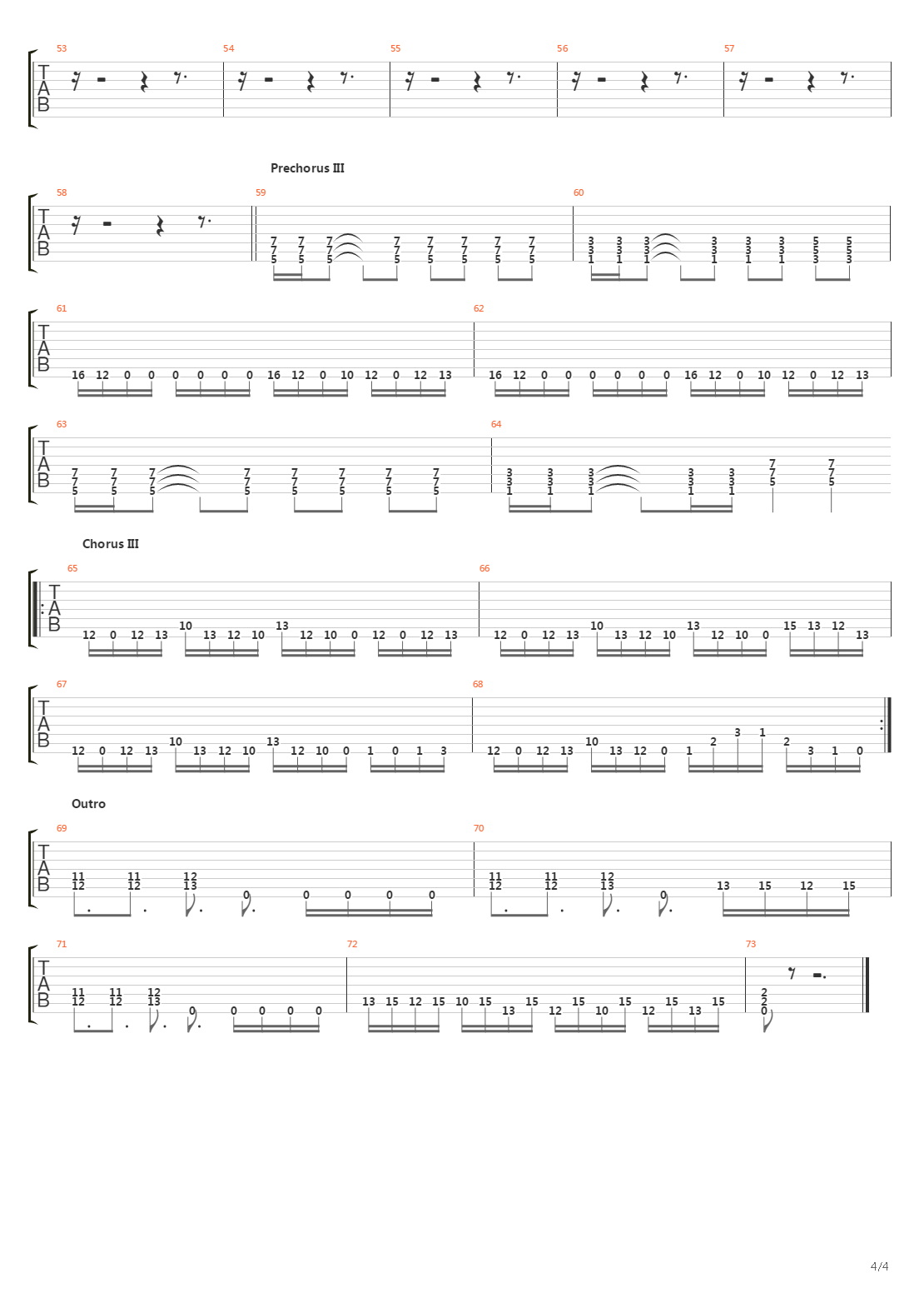 Timeline Dissonance吉他谱