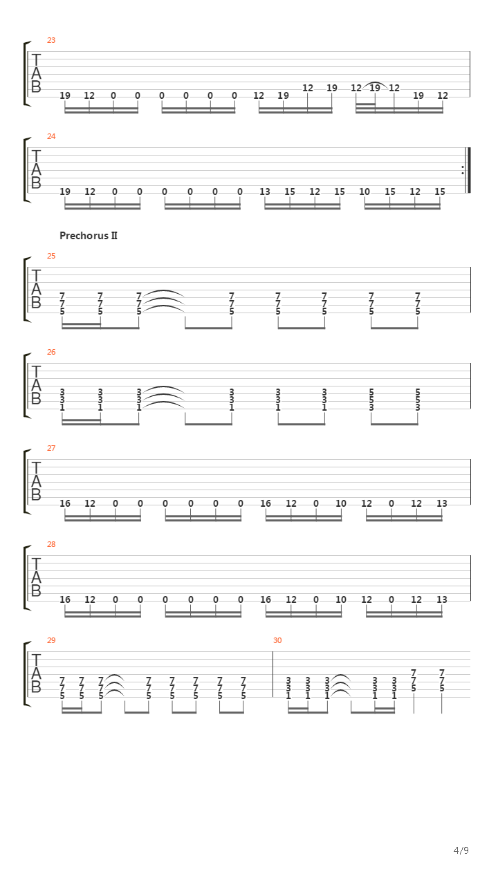 Timeline Dissonance吉他谱