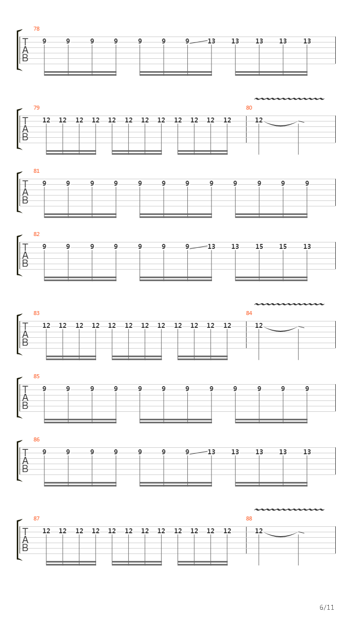 Ties That Bind吉他谱