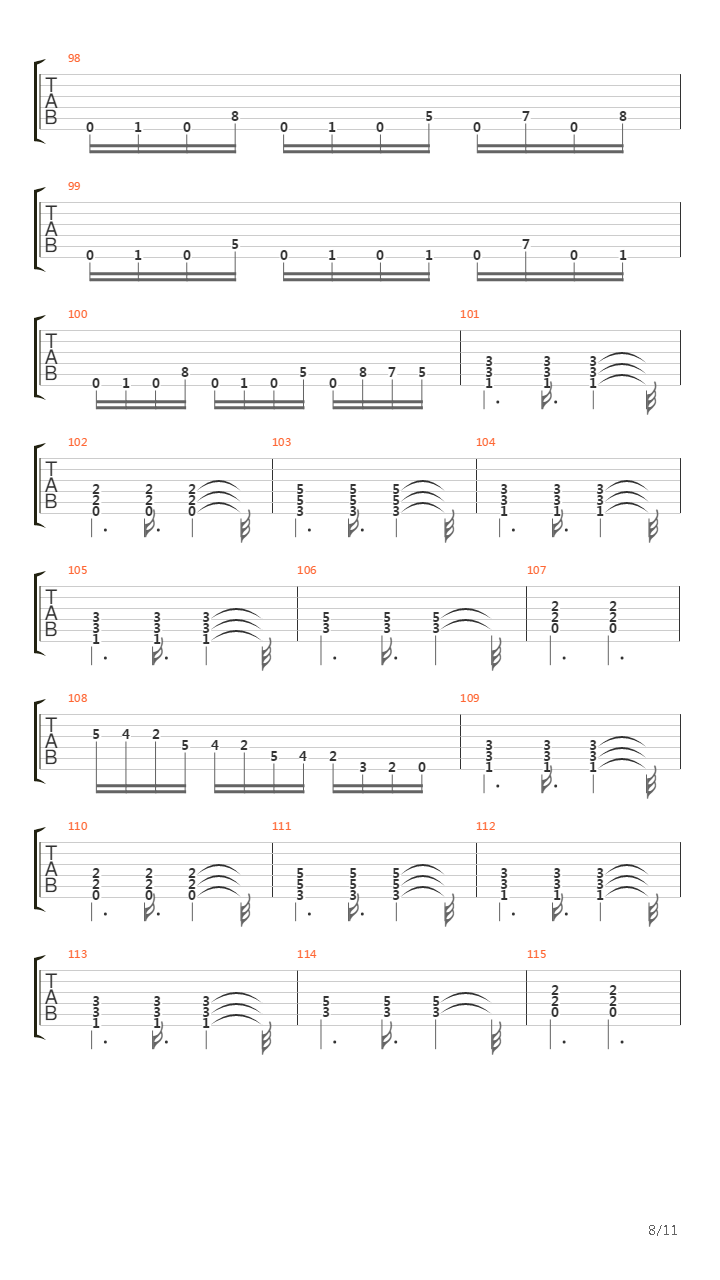 Ties That Bind吉他谱