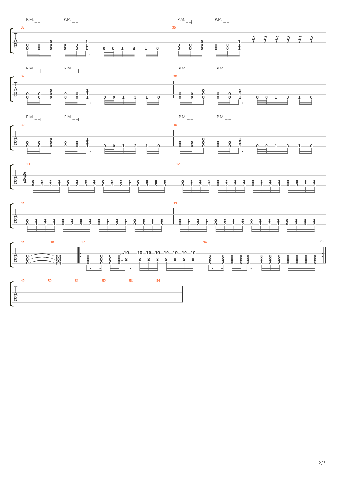 Клетка吉他谱