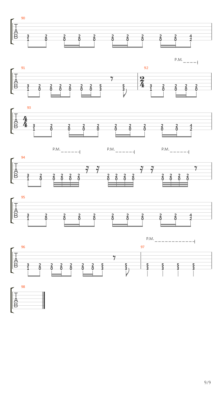 Осколки 2.011吉他谱