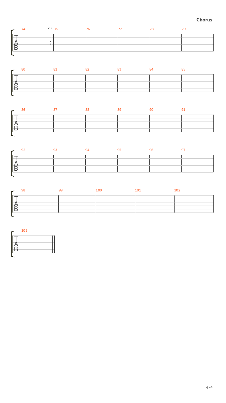 Paperthin Hymn吉他谱