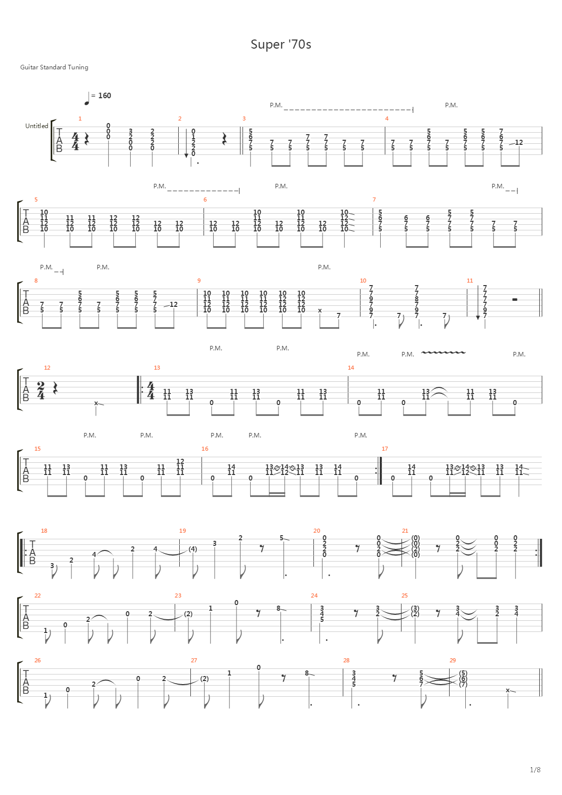 Super '70s吉他谱