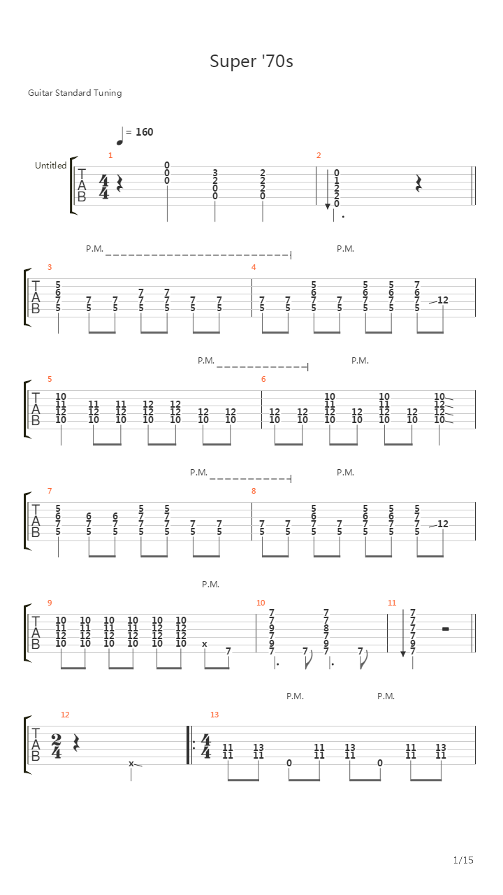 Super '70s吉他谱