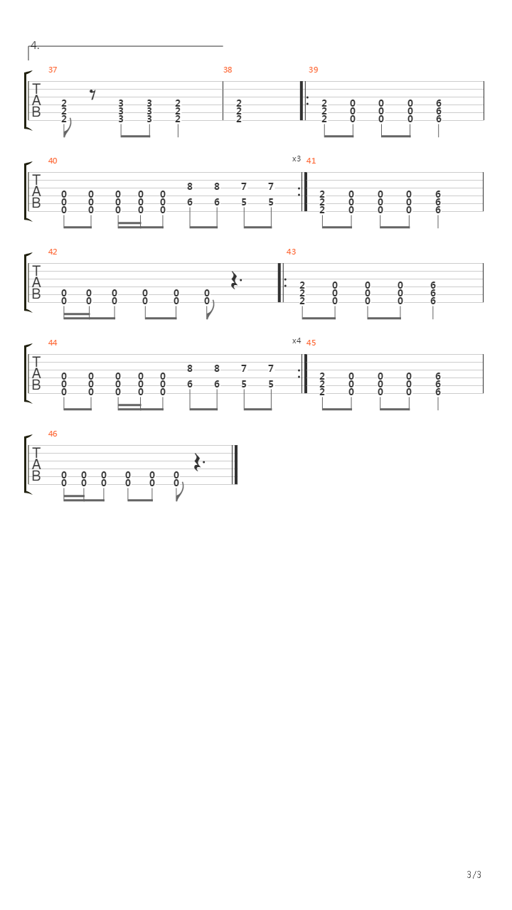 Flush吉他谱