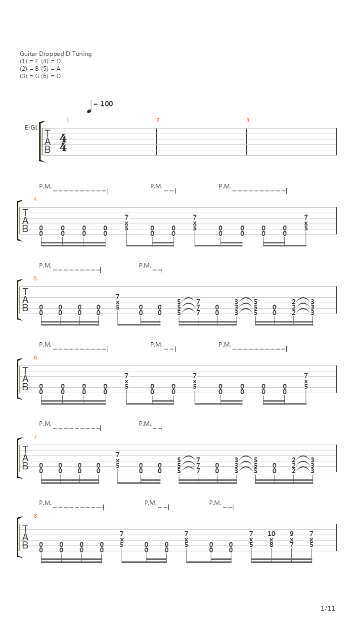 A Line In The Sand吉他谱