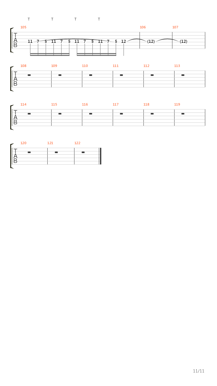 A Line In The Sand吉他谱