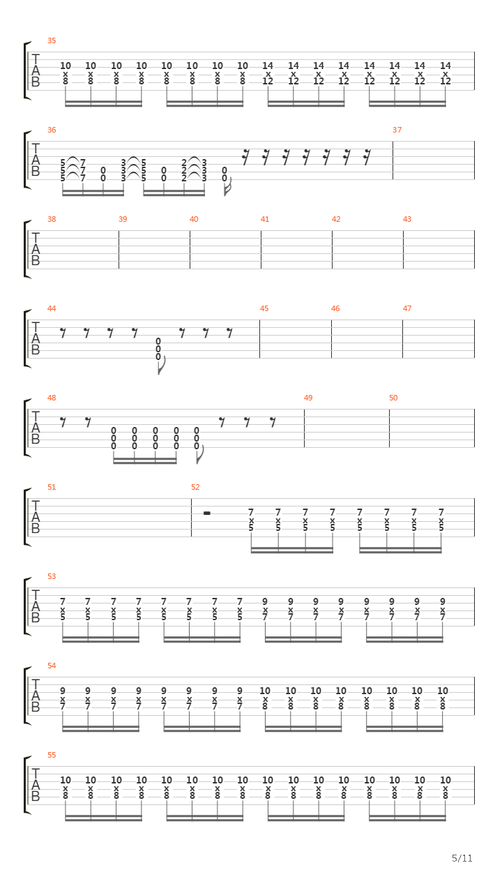 A Line In The Sand吉他谱