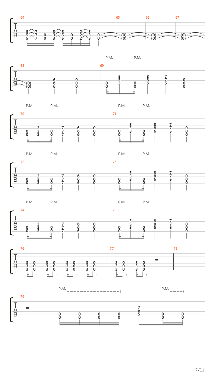 A Line In The Sand吉他谱