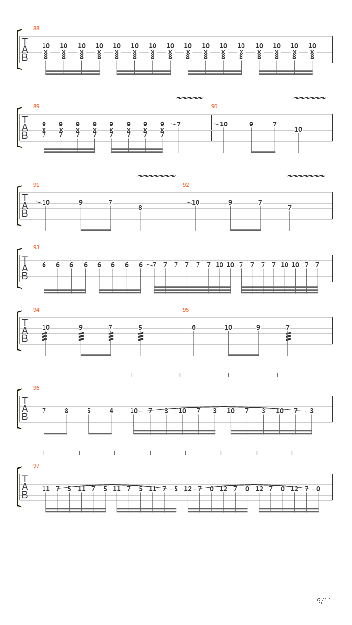 A Line In The Sand吉他谱