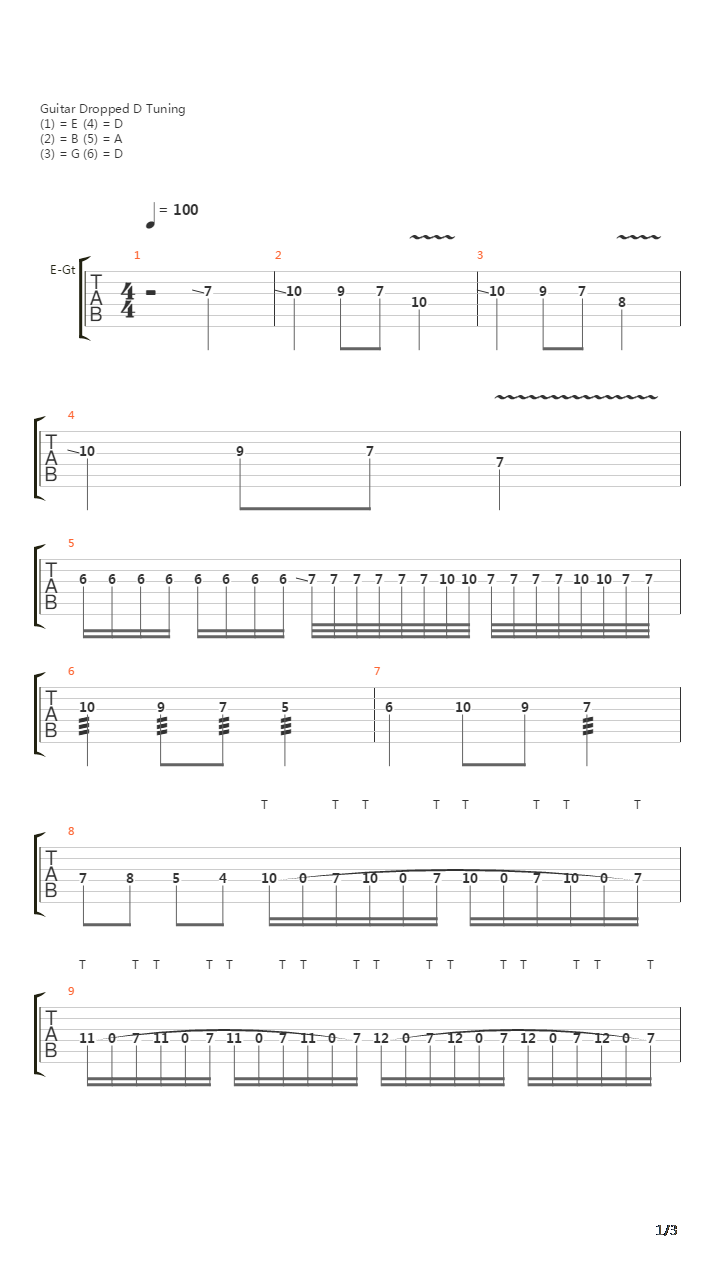 A Line In The Sand吉他谱