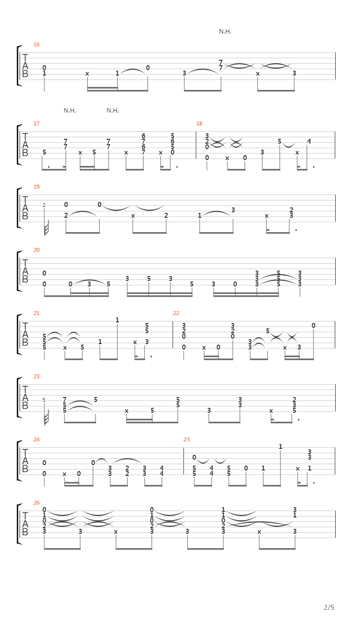 White Room(Tom Lumen arr)吉他谱