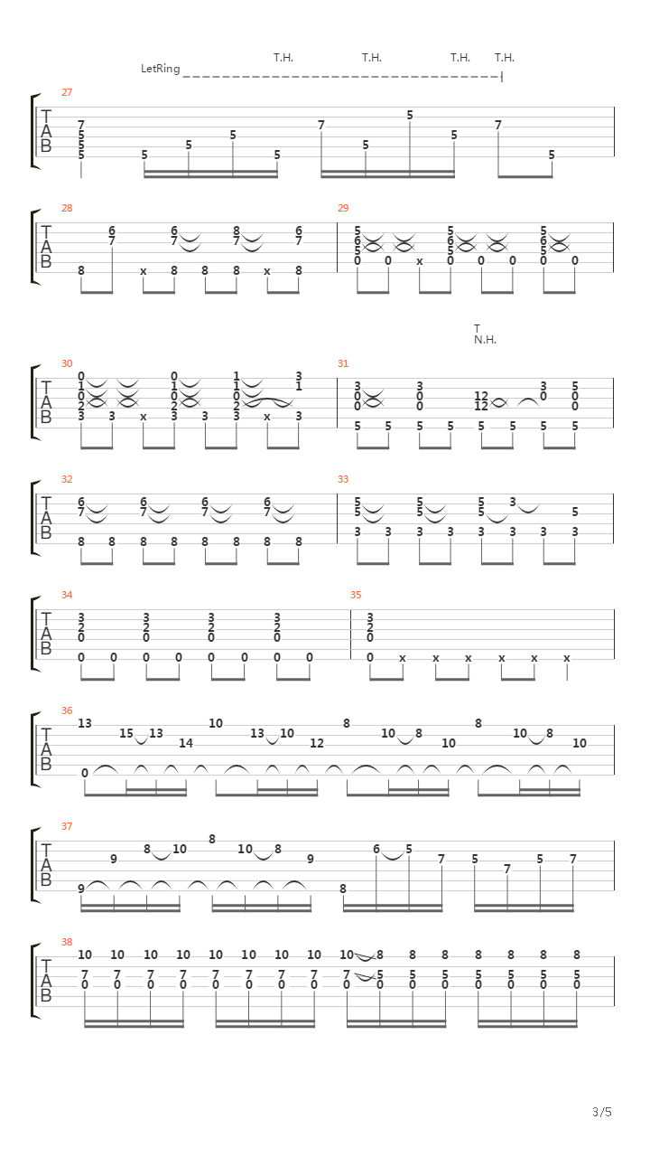 White Room(Tom Lumen arr)吉他谱