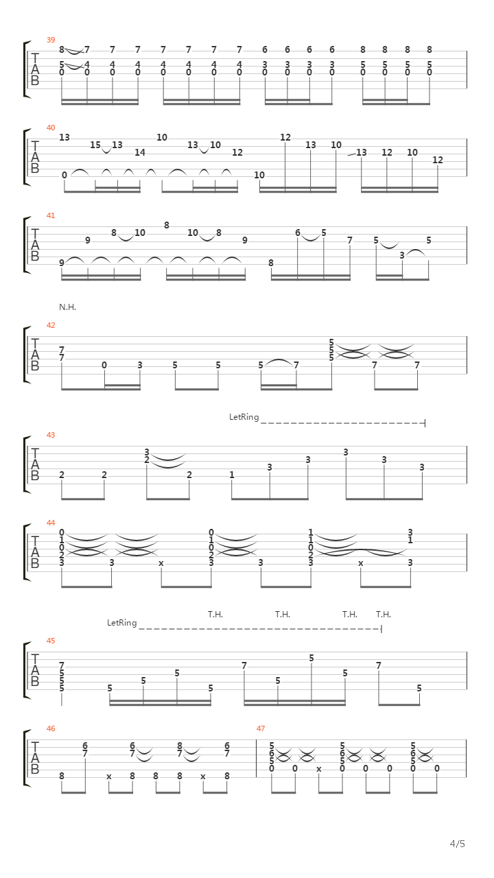 White Room(Tom Lumen arr)吉他谱