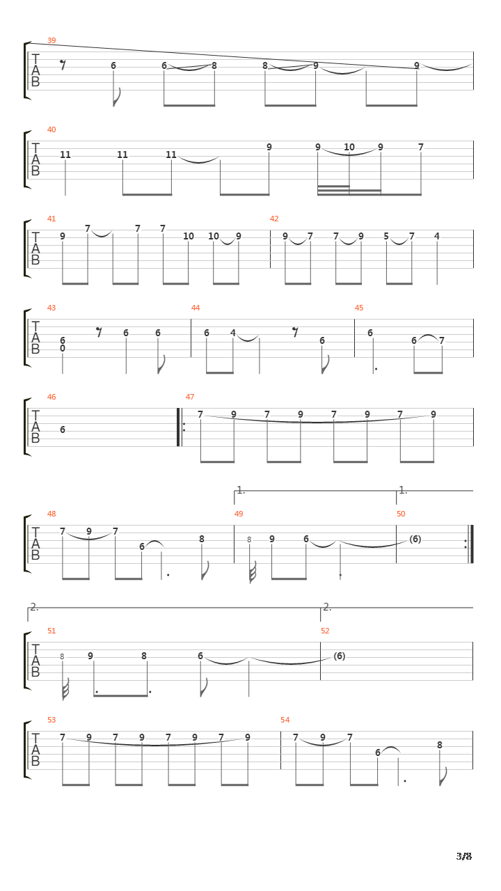 Cancion Triste吉他谱