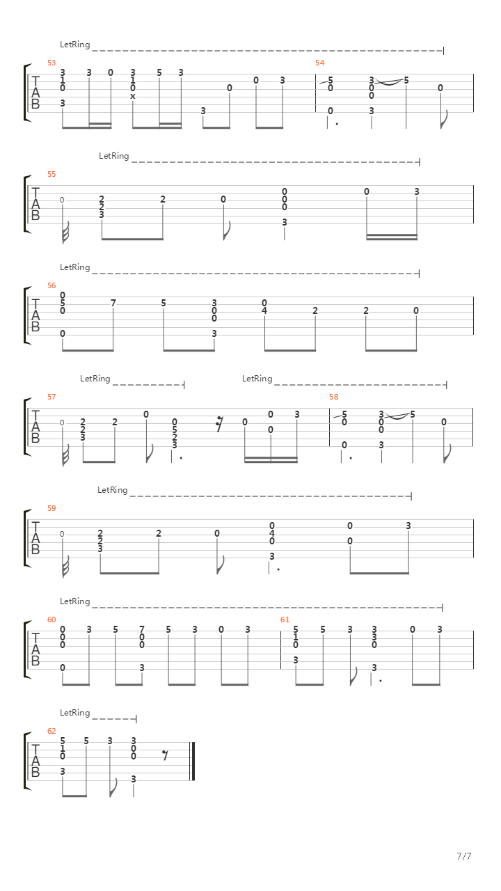 See you again(速度与激情7 主题曲--潇潇指弹版本)吉他谱