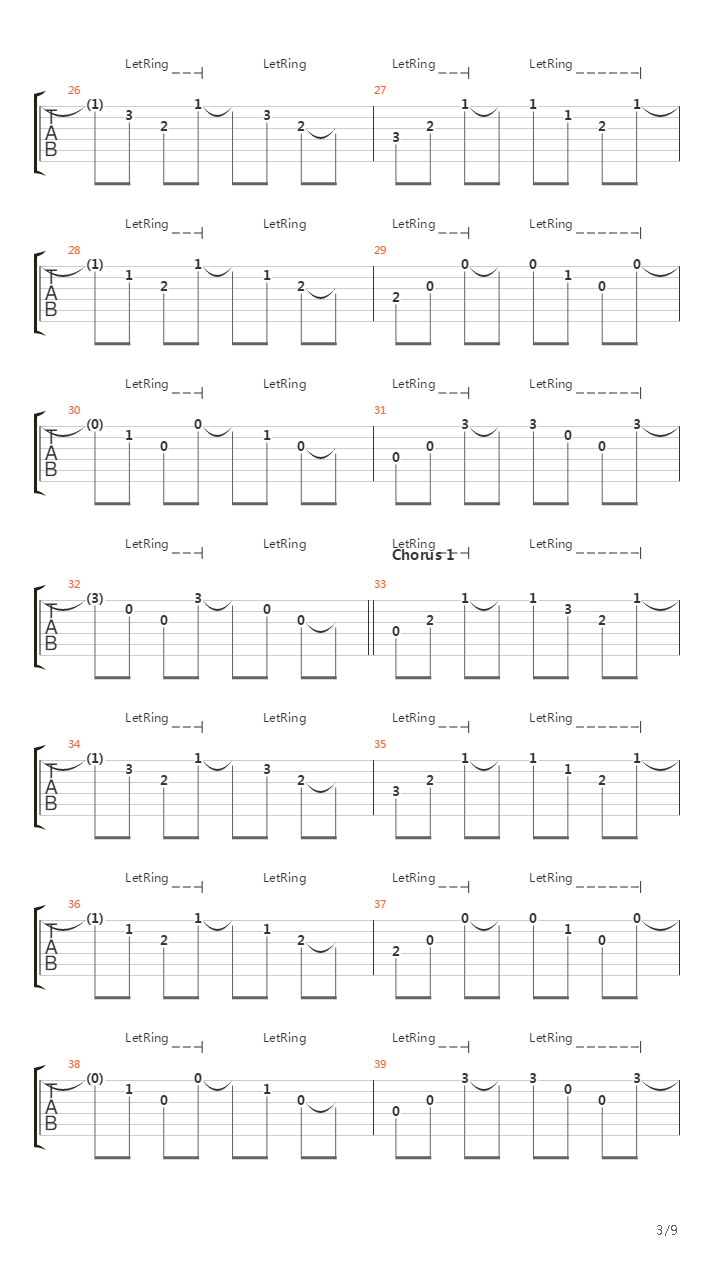 Getting Away With It All Messed Up吉他谱
