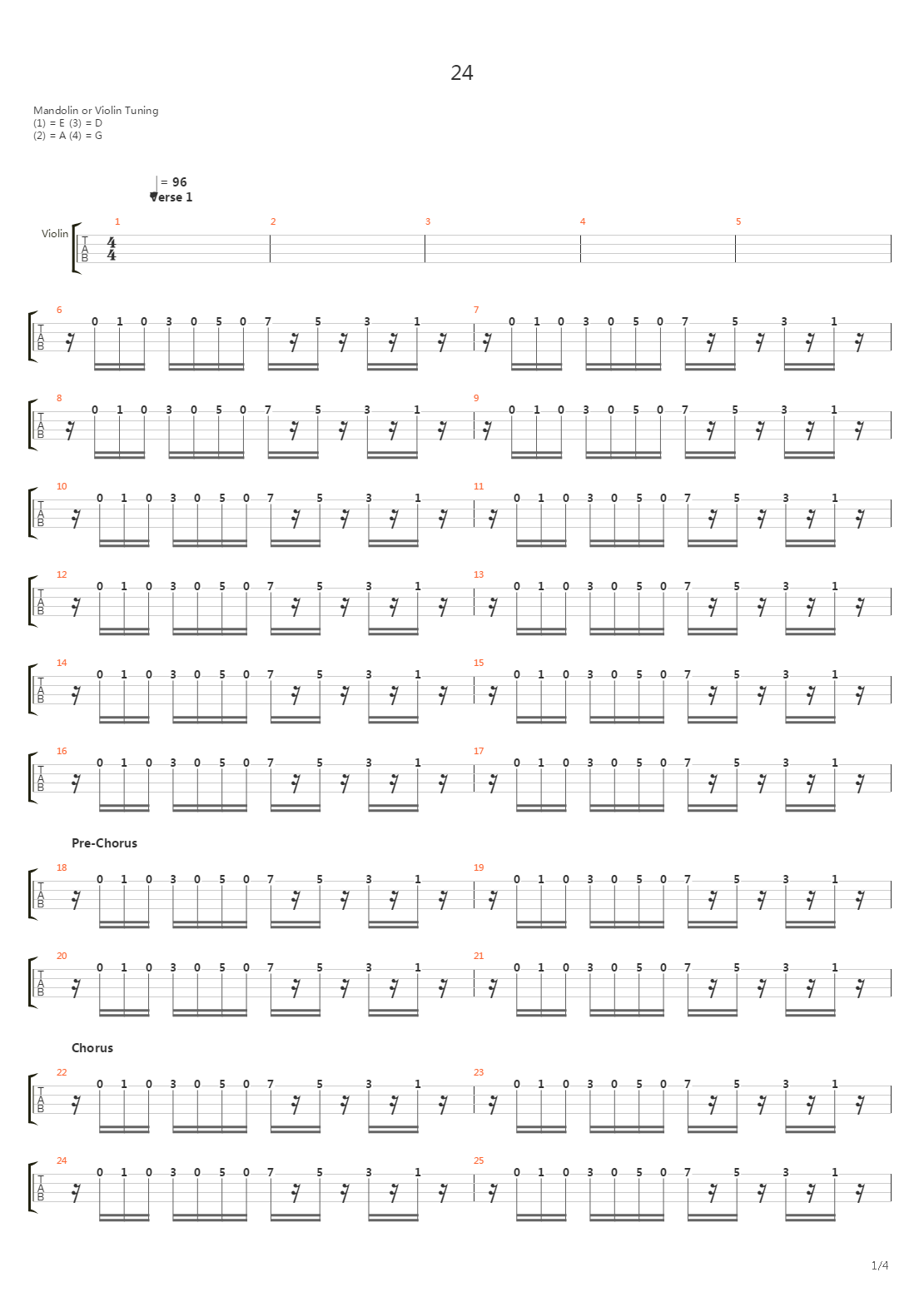 24吉他谱