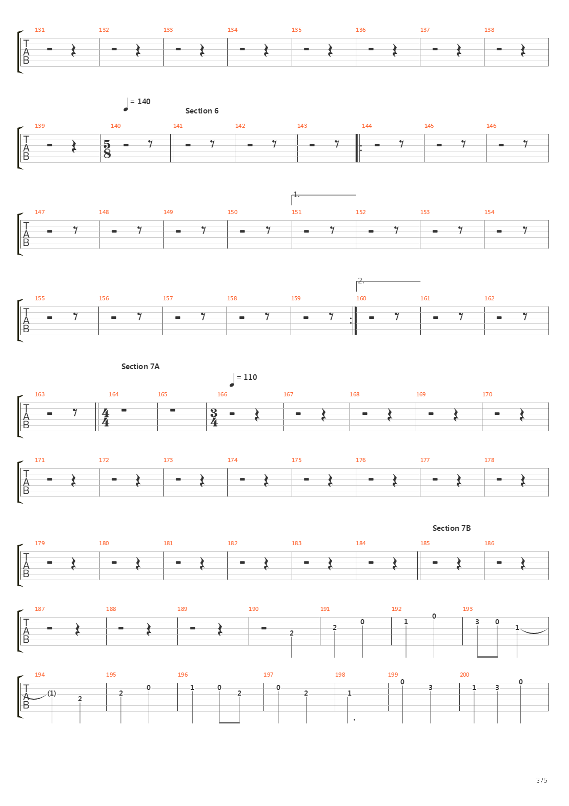 Cadenza吉他谱