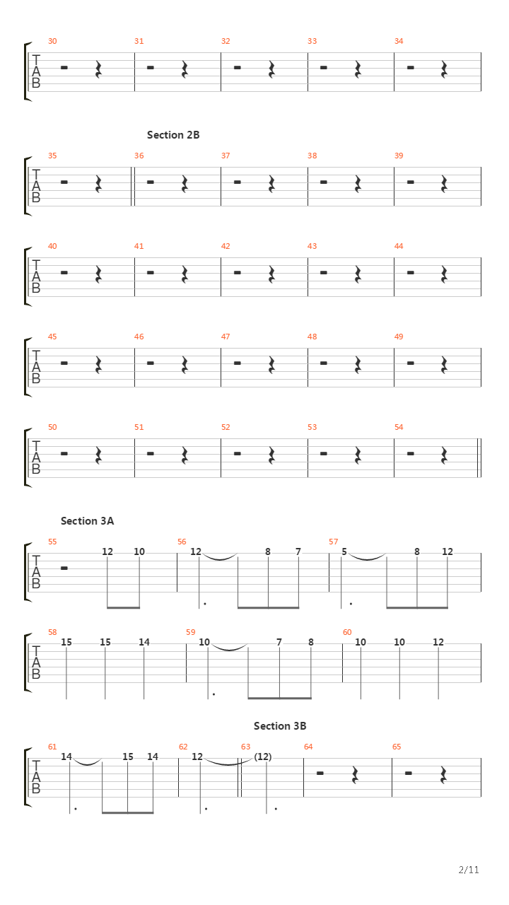 Cadenza吉他谱